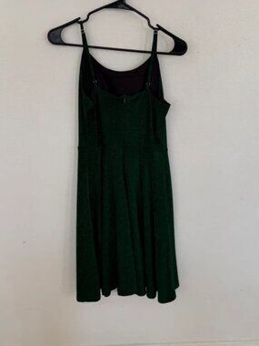 Sparkling Emerald Green A-Line Mini Dress